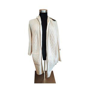 Simply Noelle White Zipup Cardigan